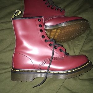 Red Doc Martens, Never worn!